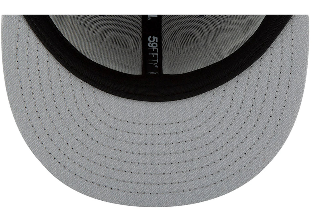 New Era New York Yankees Fitted 59Fifty Fitted Hat Dark Gray/Black - vue secondaire B