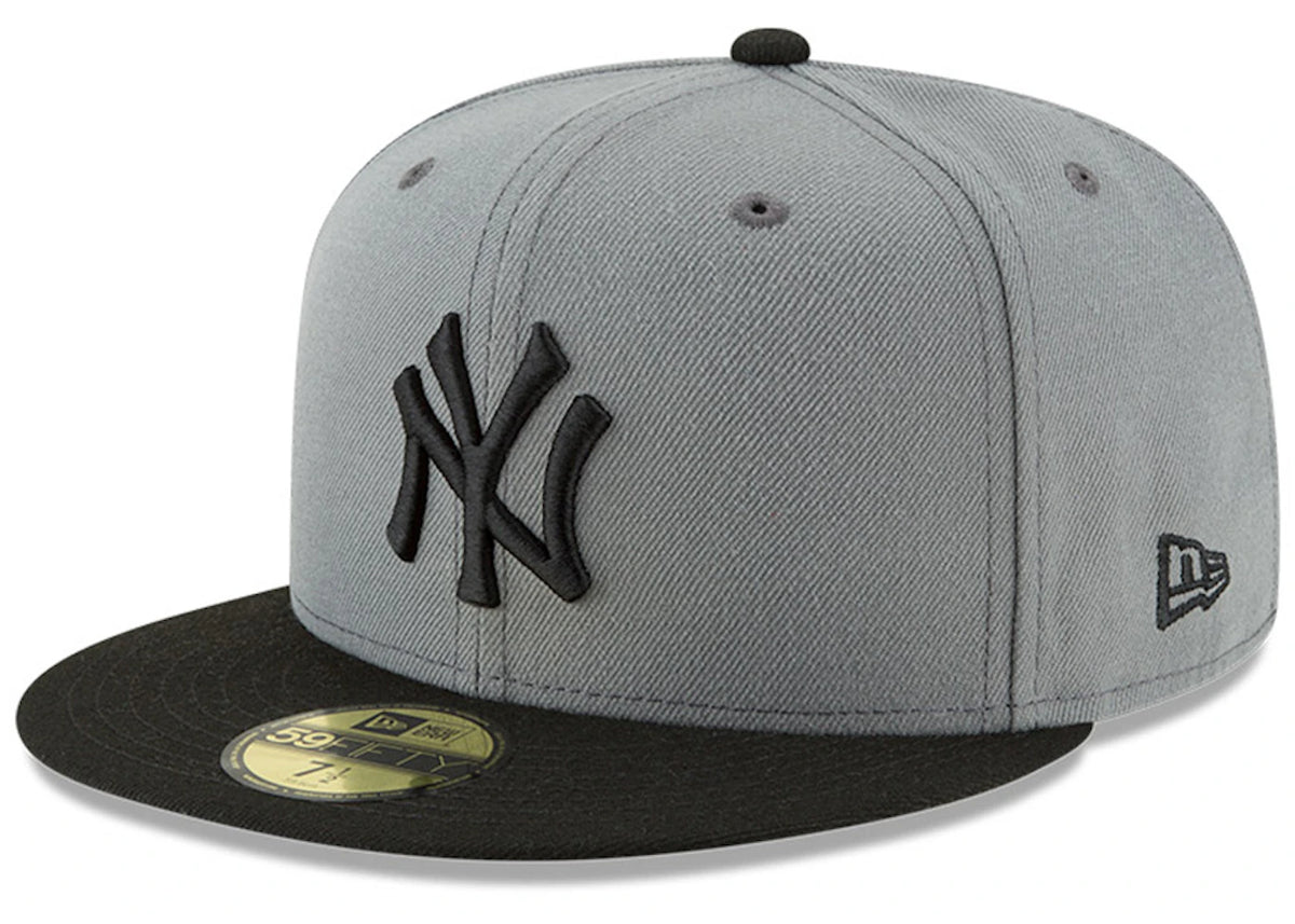 New Era New York Yankees Fitted 59Fifty Fitted Hat Dark Gray/Black - vue 360