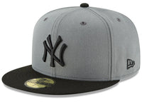 New Era New York Yankees Fitted 59Fifty Fitted Hat Dark Gray/Black