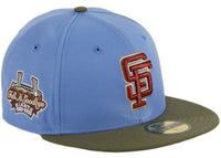 New Era San Francisco Giants Great Outdoors 25th Anniversary Patch Hat Club Exclusive 59Fifty Fitted Hat Indigo/Olive