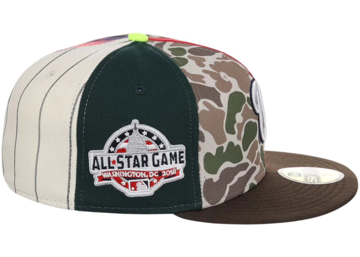 New Era Washington Nationals Chase B x MLB Maximal 59Fifty Fitted Cap Multi/Plaid/Pink - vue secondaire B