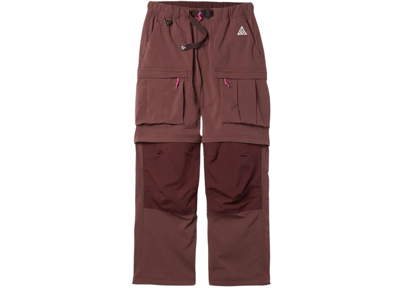 Nike ACG Smith Summit Zip Off Cargo 2-in-1 Pant Burgundy Crush - vue 360