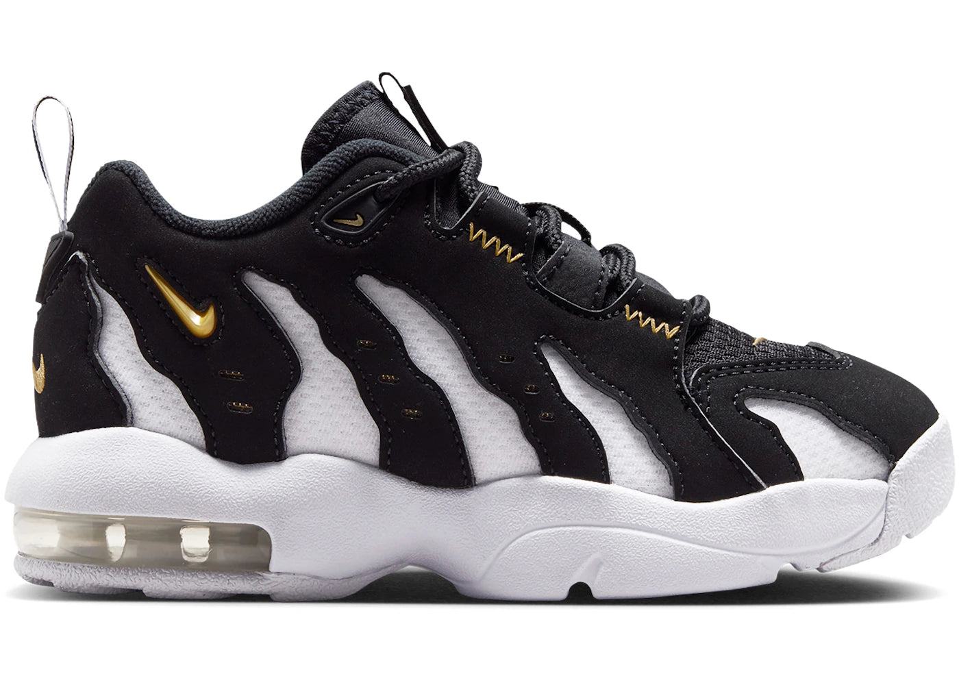 Nike Air DT Max '96 Low Black Metallic Gold (PS) - vue 360