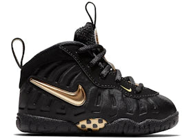 Nike Air Foamposite Pro Black Metallic Gold (TD) - vue 360