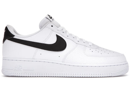 Nike Air Force 1 Low '07 White Black Pebbled Leather sneakers - authentic Nike shoes