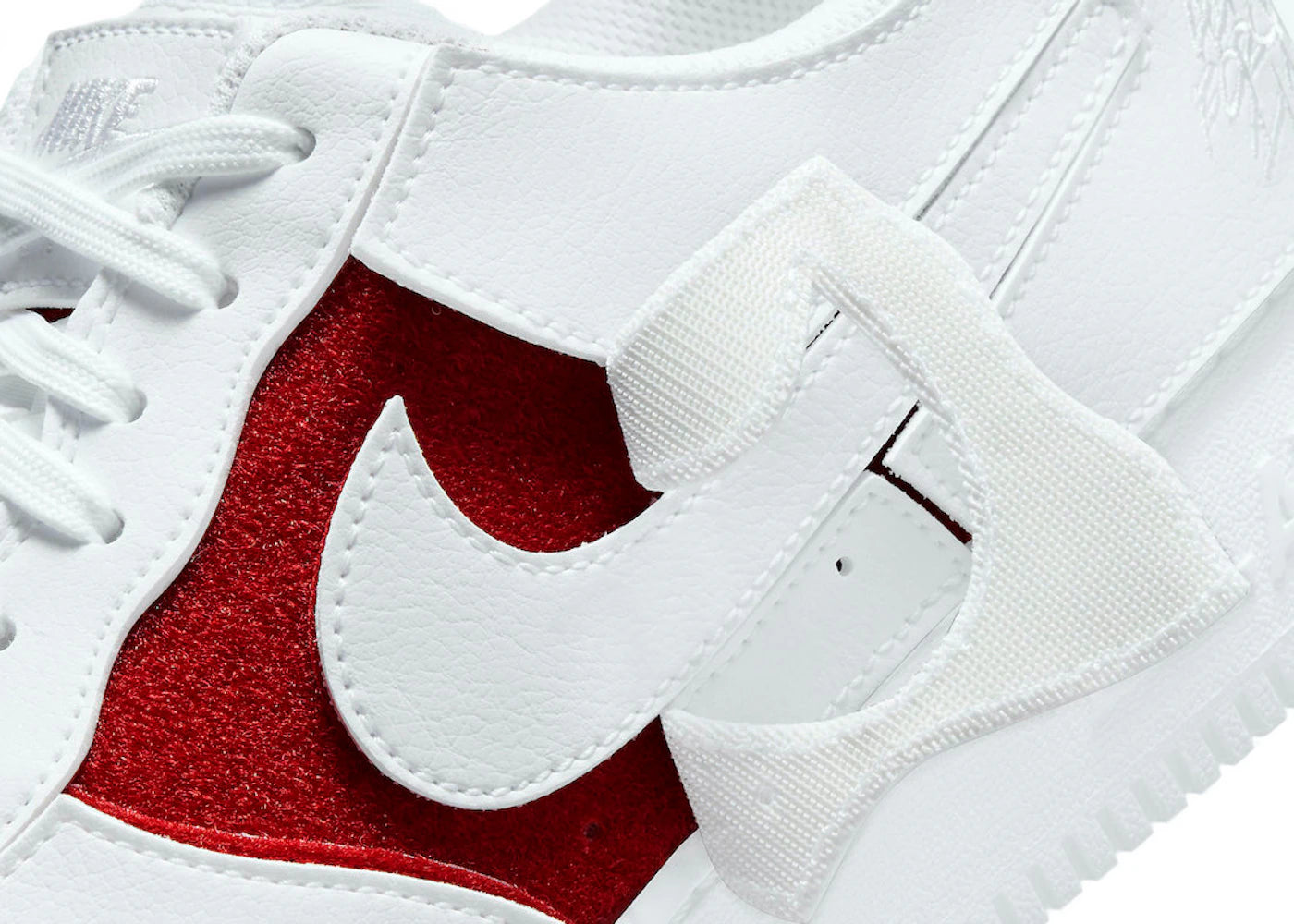Nike Air Force 1/1 White Varsity Red - vue secondaire B
