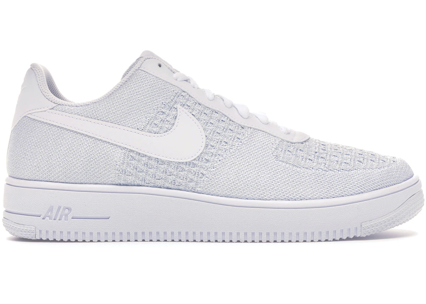Nike Air Force 1 Flyknit 2 White Pure Platinum - vue 360