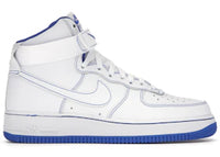 Nike Air Force 1 High White Royal Blue Contrast Stitch