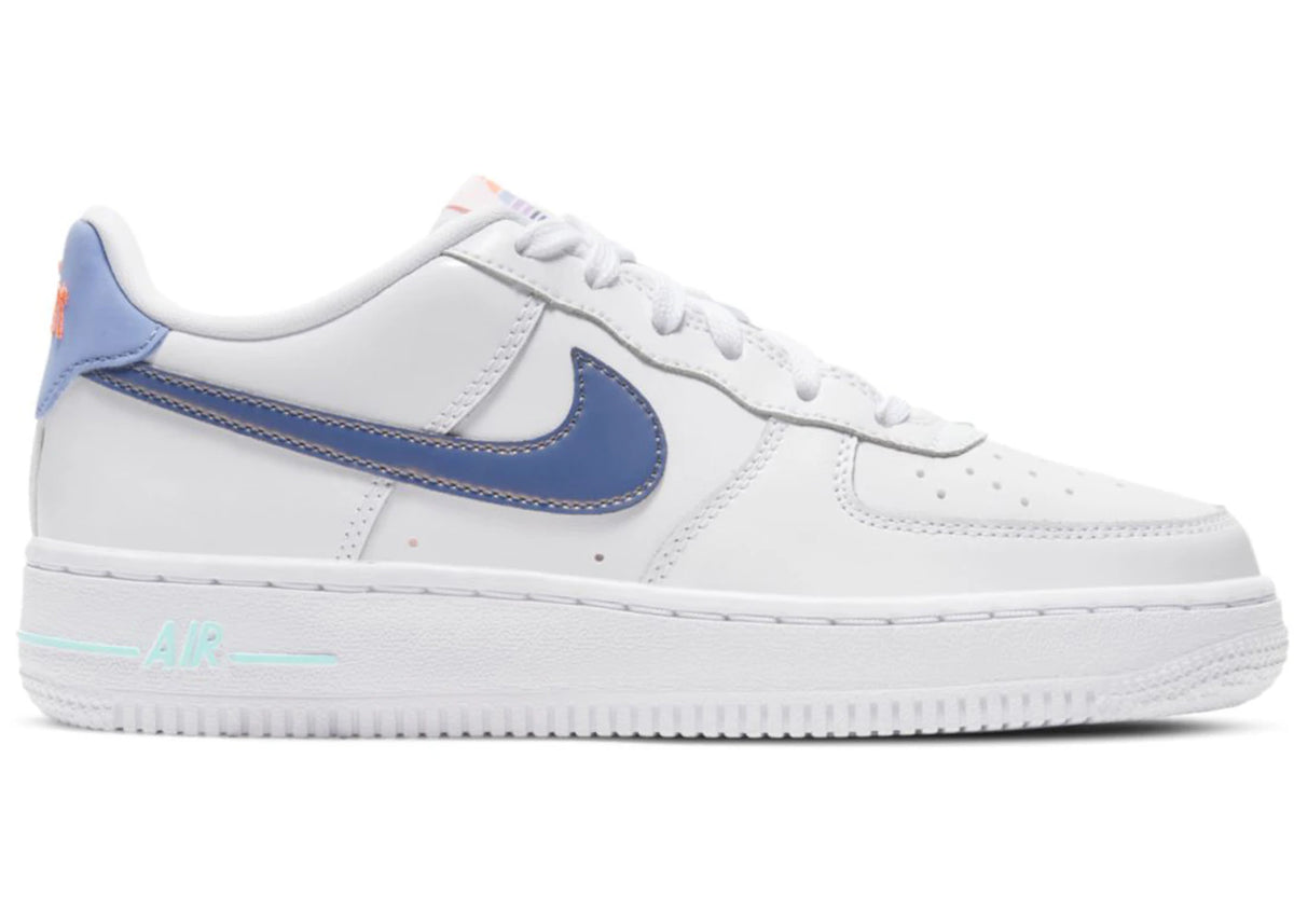 Nike Air Force 1 Low LV8 White Dark Purple (GS) - vue secondaire A