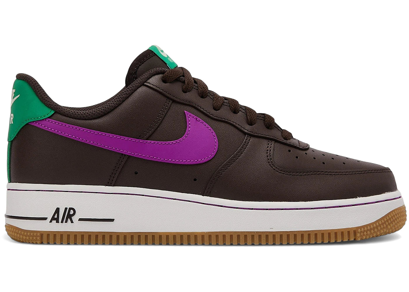 Nike Air Force 1 Low '07 Baroque Brown Vivid Purple - vue 360