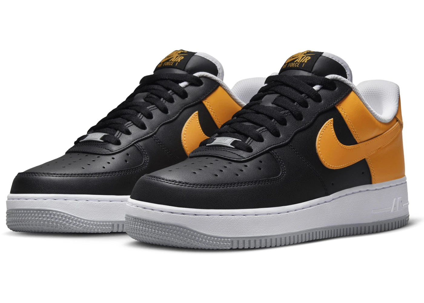 Nike Air Force 1 Low '07 Black Kumquat Light Smoke Grey - vue secondaire A