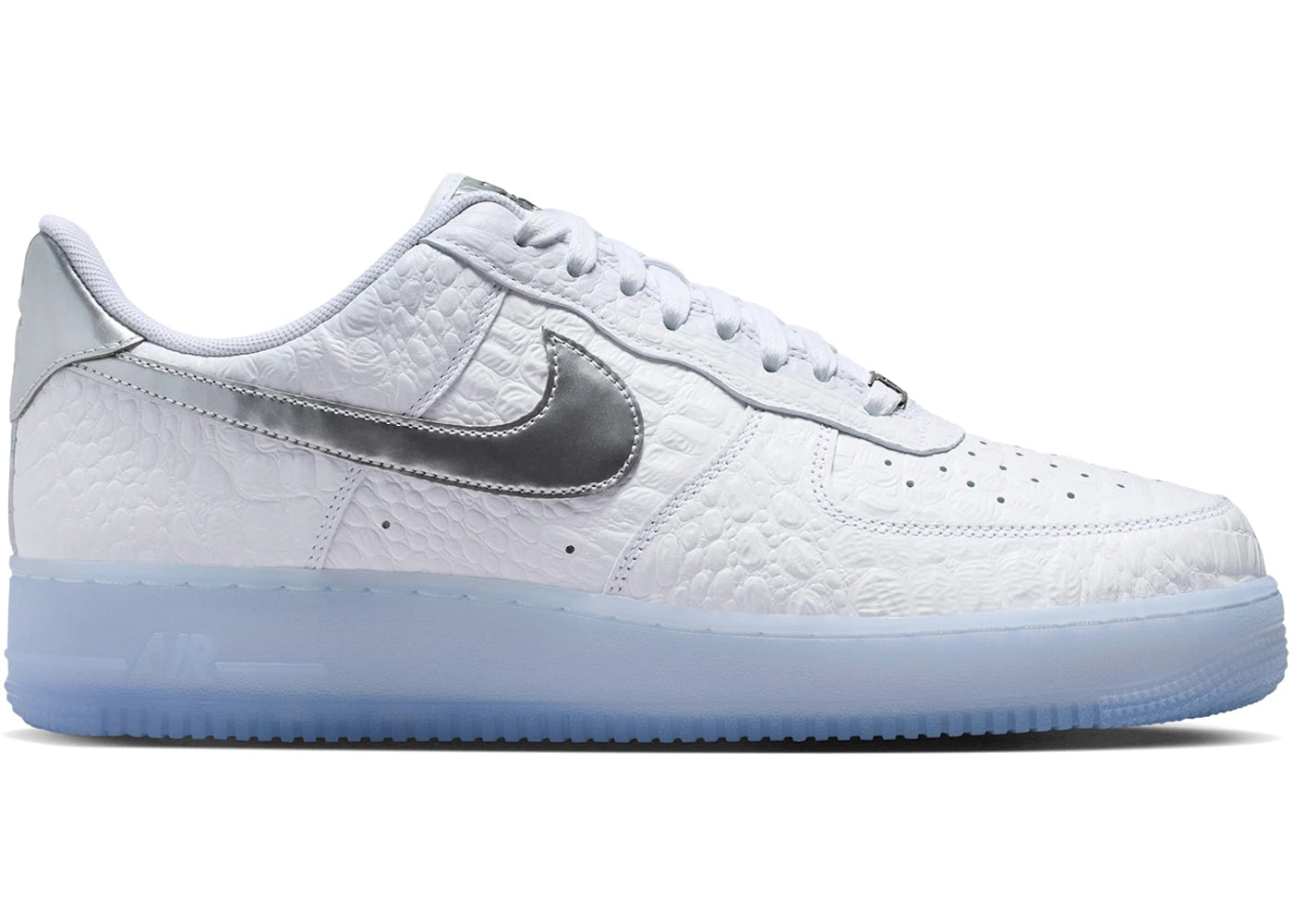 Nike Air Force 1 Low '07 Crocodile White Blue Tint - vue 360
