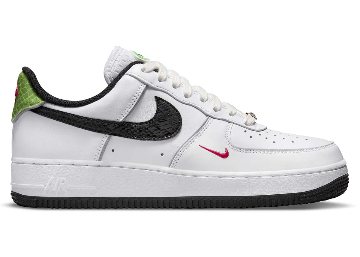 Nike Air Force 1 Low '07 Just Do It Snakeskin White Black (Women's) - vue secondaire A