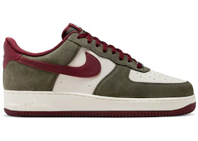 Nike Air Force 1 Low '07 LV8 Cargo Khaki Pale Ivory Dark Team Red - vue 360