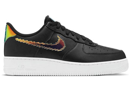 Nike Air Force 1 Low '07 LV8 Iridescent Pixel Swoosh Black - authentic Nike sneakers