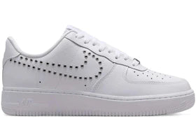 Nike Air Force 1 Low '07 LV8 Triple White Metallic Silver (Women's) - vue 360