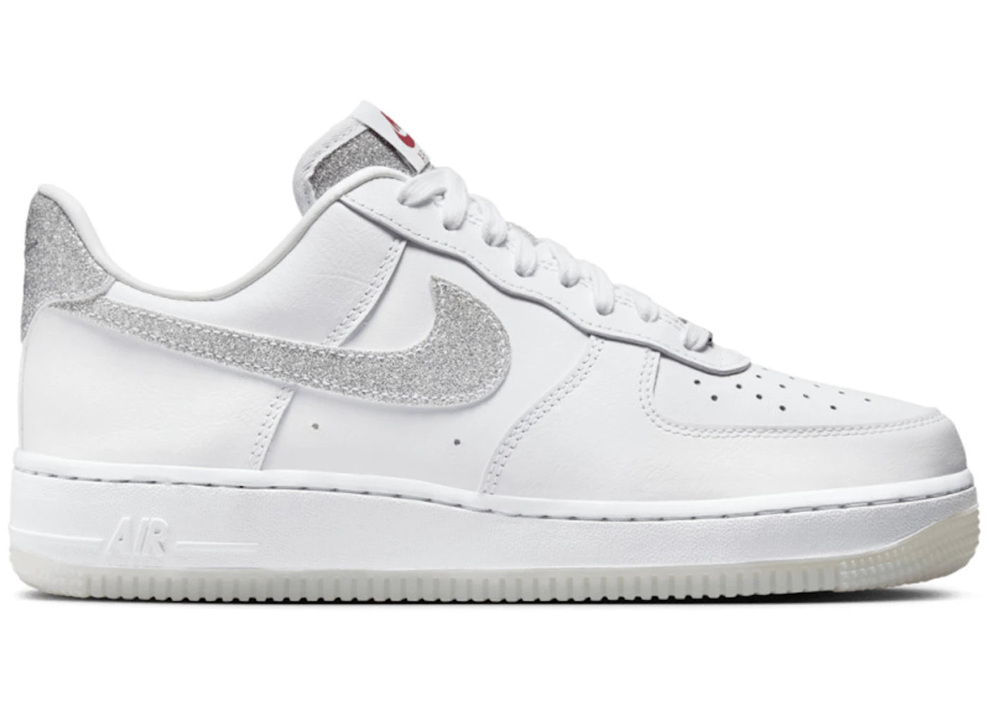 Nike Air Force 1 Low '07 LX Glitter Swoosh White (Women's) - vue 360