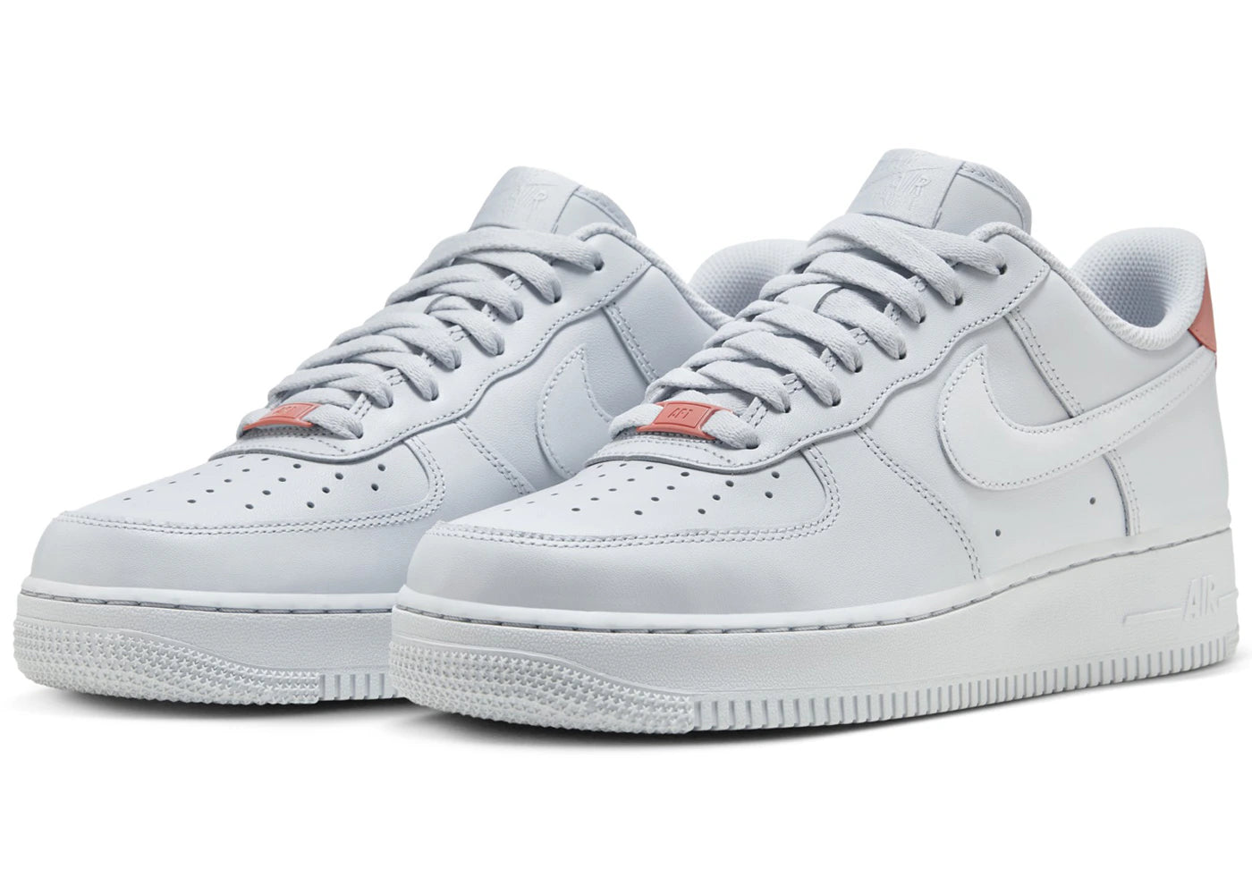 Nike Air Force 1 Low '07 Pure Platinum Red Stardust - vue secondaire B