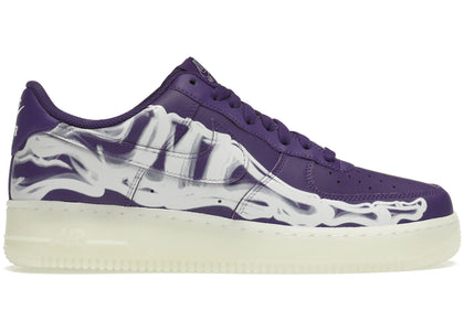 Nike Air Force 1 Low '07 QS Purple Skeleton Halloween (2021) sneakers - authentic Nike shoes