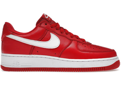 Nike Air Force 1 Low Retro QS Color of the Month University Red White sneakers - authentic Nike shoes