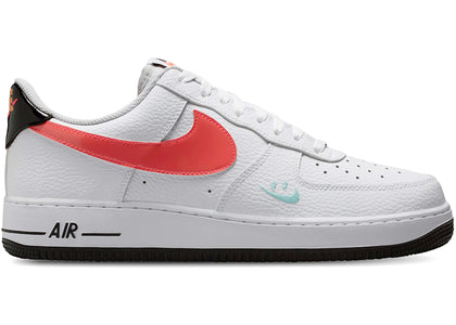 Nike Air Force 1 Low '07 Smiley Swoosh White Black Flash Crimson - authentic Nike sneakers