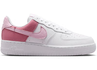 Nike Air Force 1 Low '07 White Peony Pink Gold Charm Bracelet (Women's)