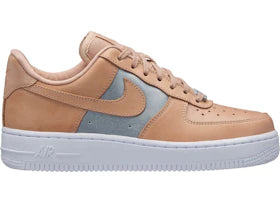Nike Air Force 1 Low Bio Beige Metallic Silver (Women's) - authentic Nike sneakers