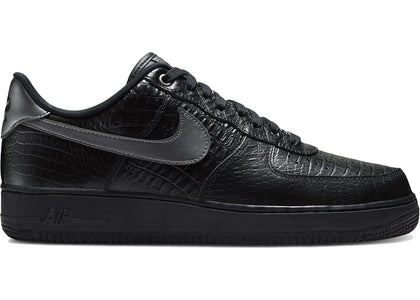 Nike Air Force 1 Low Black Metallic Dark Grey Croc - authentic Nike sneakers