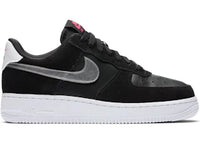 Nike Air Force 1 Low Black Pink Blast Metallic Silver (Women's)