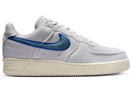 Nike Air Force 1 Low Canvas Photon Dust Game Royal Pale Ivory Smokey Blue - authentic Nike sneakers