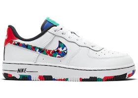 Nike Air Force 1 Low Crayon White Multi (PS) - vue 360