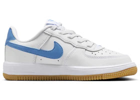 Nike Air Force 1 Low EasyOn White Gum Light Brown Blue Beyond (PS) - authentic Nike sneakers