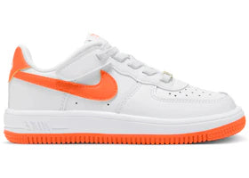 Nike Air Force 1 Low EasyOn White Safety Orange (PS)