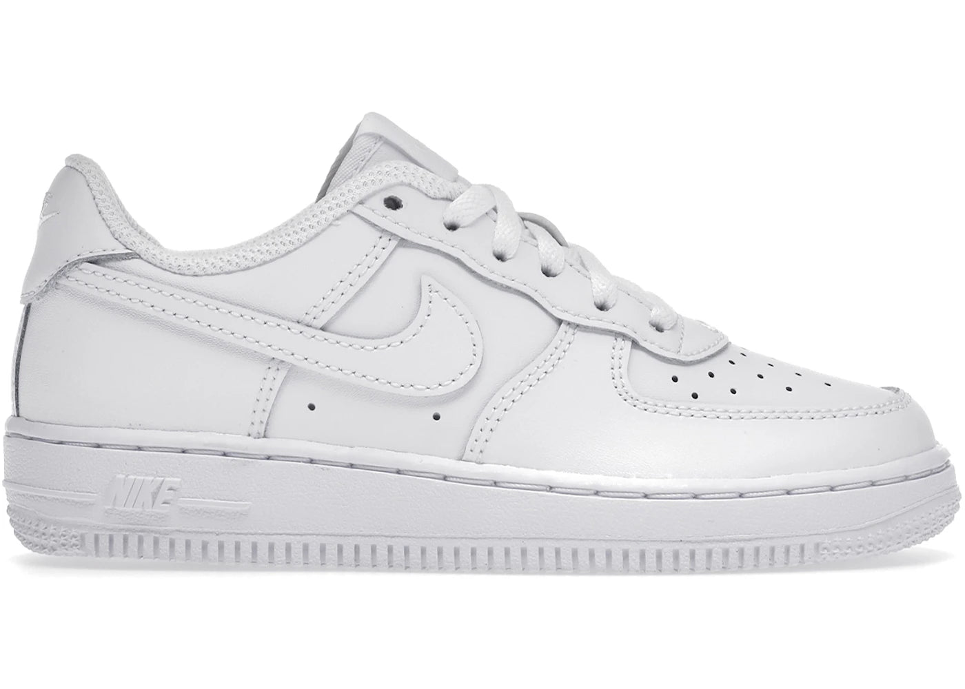 Nike Air Force 1 Low LE Triple White (PS) % - vue 360