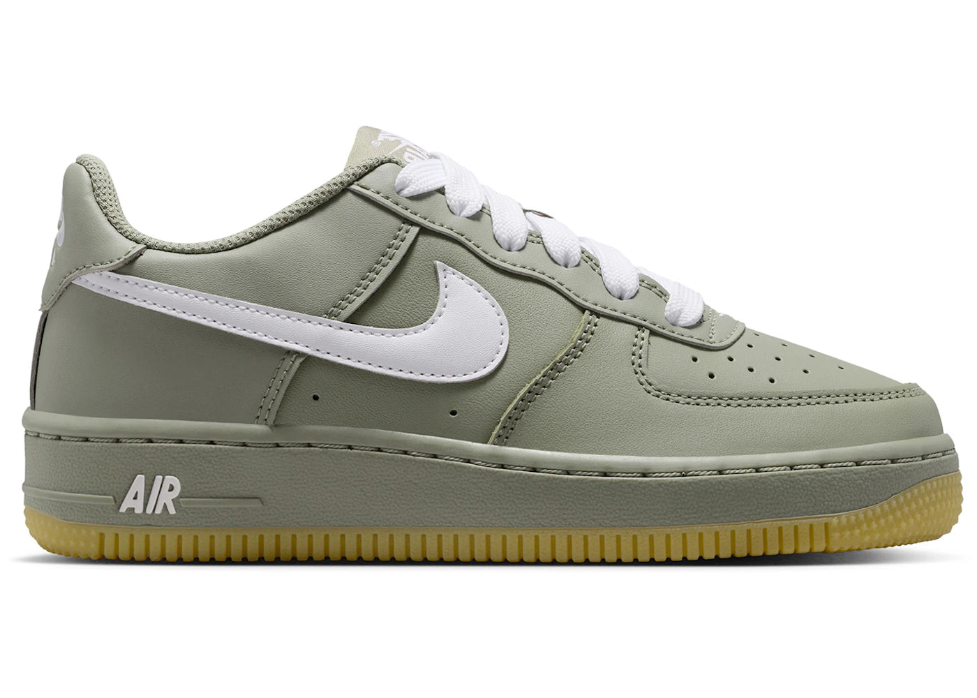 Nike Air Force 1 Low LV8 Light Army Gum White (GS) - vue 360