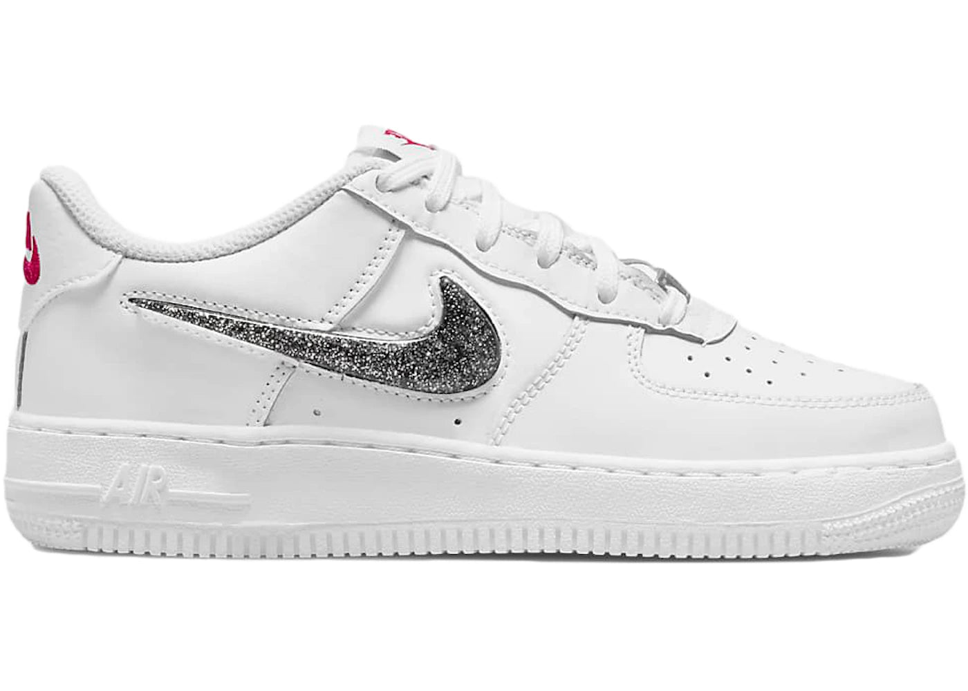 Nike Air Force 1 Low LV8 White Metallic Silver - vue 360