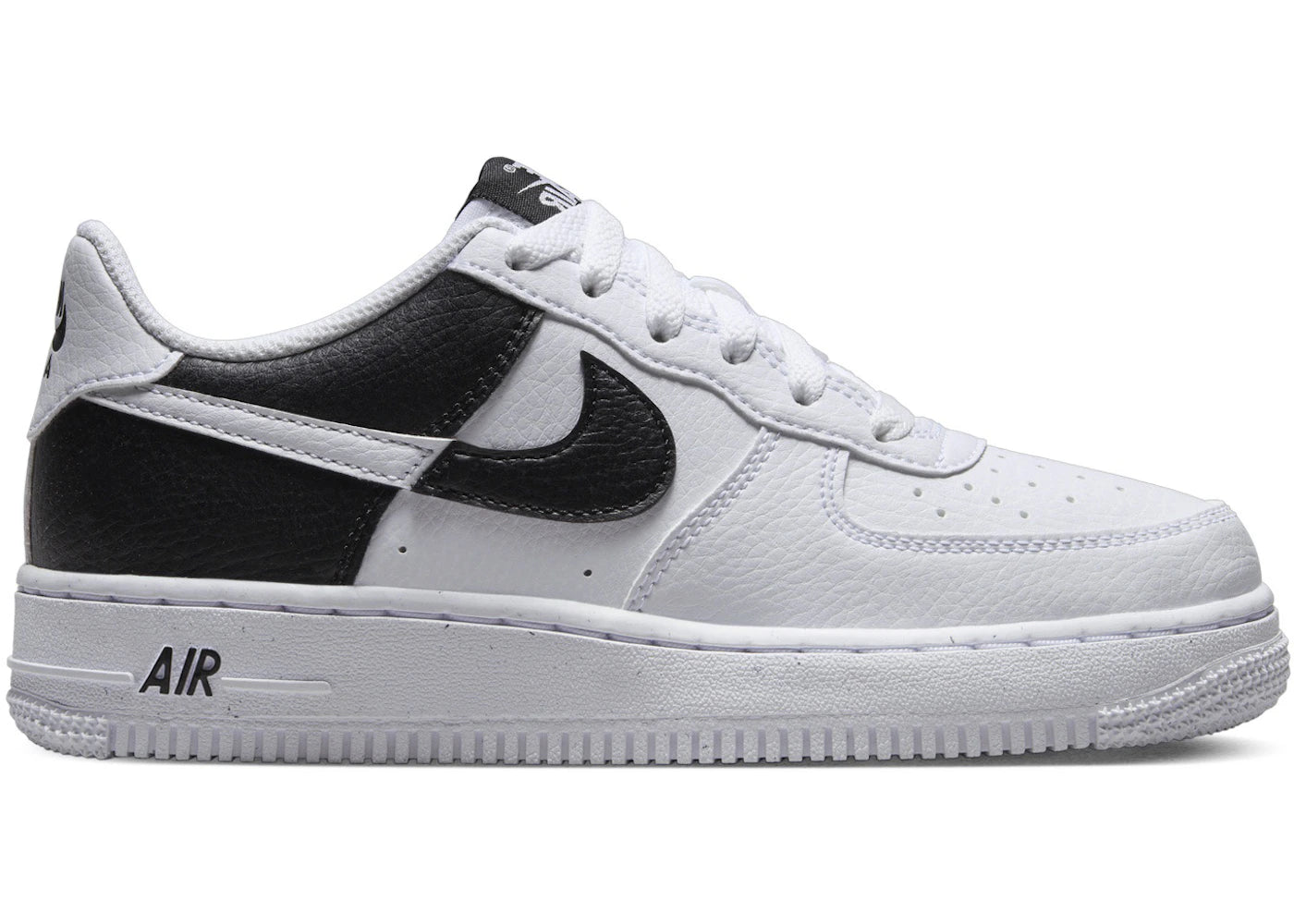 Nike Air Force 1 Low Next Nature White Black (GS) - vue secondaire A