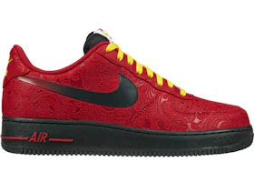 Nike Air Force 1 Low Red Paisley - vue 360