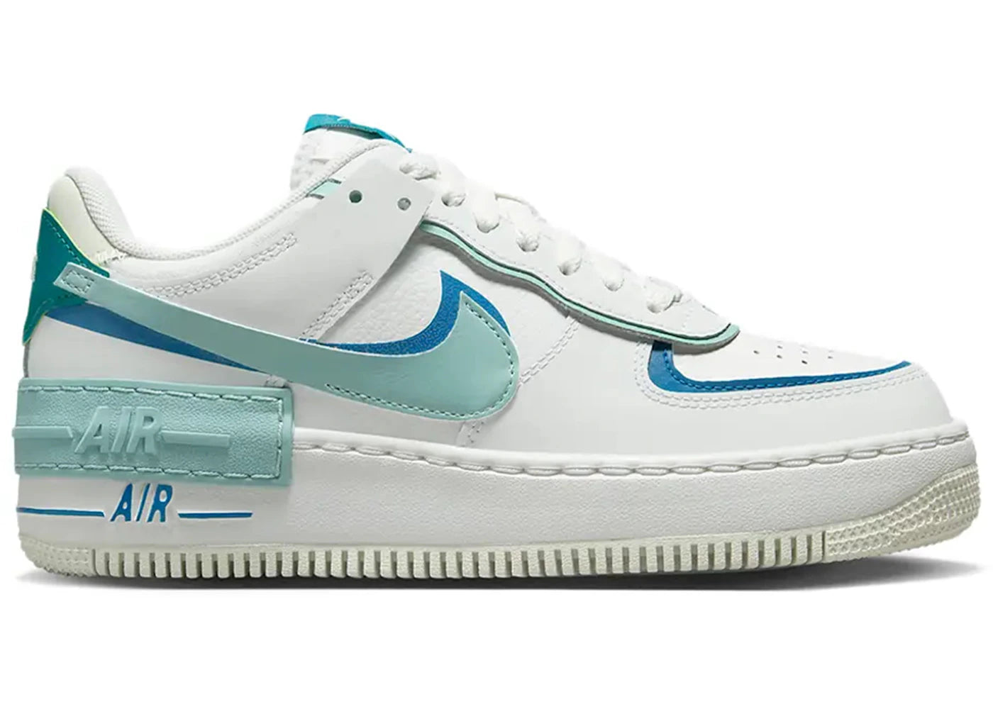 Nike Air Force 1 Low Shadow White Blue Whisper - vue secondaire A