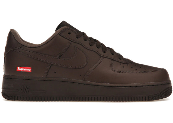 Nike Air Force 1 Low Supreme Baroque Brown sneakers - authentic streetwear shoes