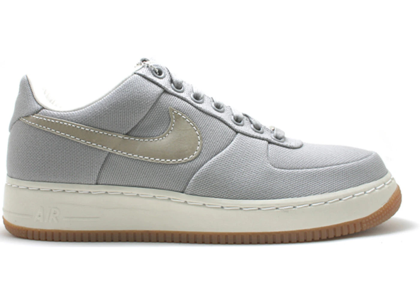 Nike Air Force 1 Low Supreme Canvas Medium Grey - vue secondaire A
