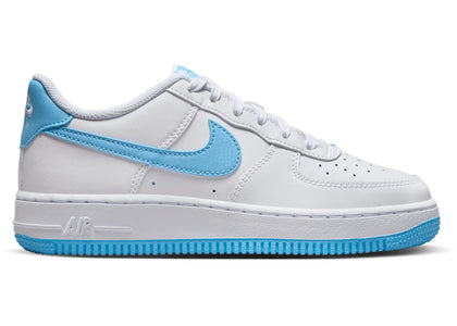 Nike Air Force 1 Low White Aquarius Blue (GS) - authentic Nike sneakers
