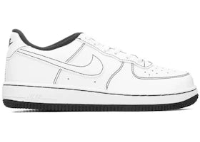 Nike Air Force 1 Low White Black Contrast Stitch (PS)
