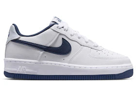Nike Air Force 1 Low White Football Grey Midnight Navy (GS) - vue 360
