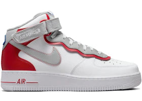 Nike Air Force 1 Mid Athletic Club White Gym Red - vue 360