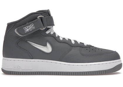 Nike Air Force 1 Mid QS Jewel NYC Cool Grey sneakers - authentic Nike shoes