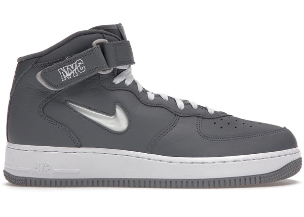 Nike Air Force 1 Mid QS Jewel NYC Cool Grey sneakers - authentic Nike shoes