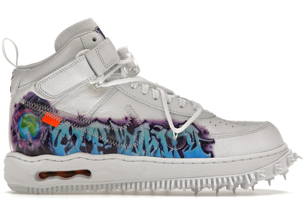 Nike Air Force 1 Mid Off-White Graffiti White sneakers - authentic Nike shoes