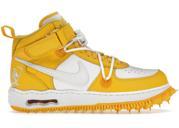 Nike Air Force 1 Mid SP Off-White Varsity Maize sneakers - authentic streetwear shoes