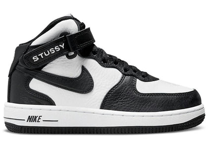 Nike Air Force 1 Mid Stussy Light Bone Black (PS) - sneakers view 2